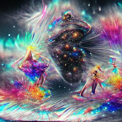 Holographic Astral Illustration of the Big Bang