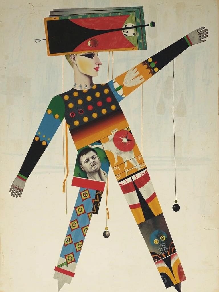 Surreal Creature Collage in Dada Style