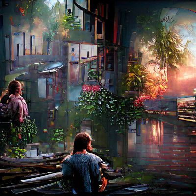 Post-Apocalyptic City Reclaimed by Nature