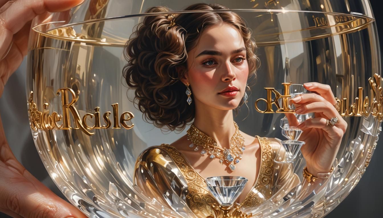 Woman in Crystal Cup: Dutch Master Portrait