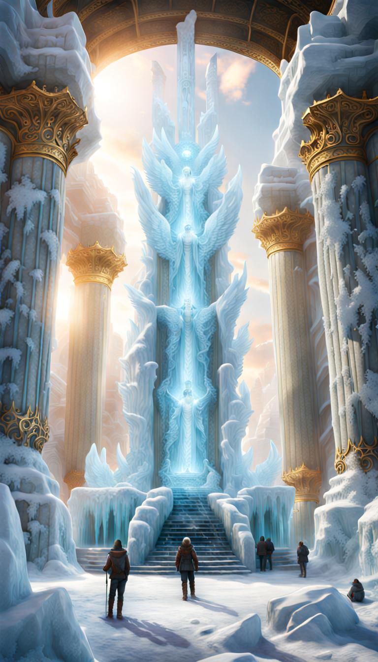 Ice Elementals Worshiping in Sky Temple