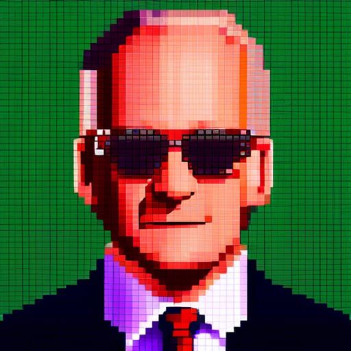 Max Headroom: Retro Pixel Art Masterpiece