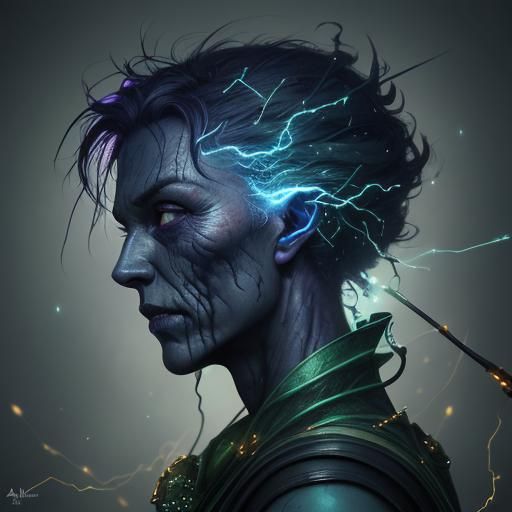 Electrifying Zombie Portrait in Unreal Engine 5