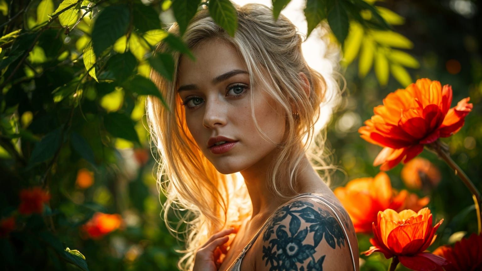Beautiful Blonde Girl Portrait