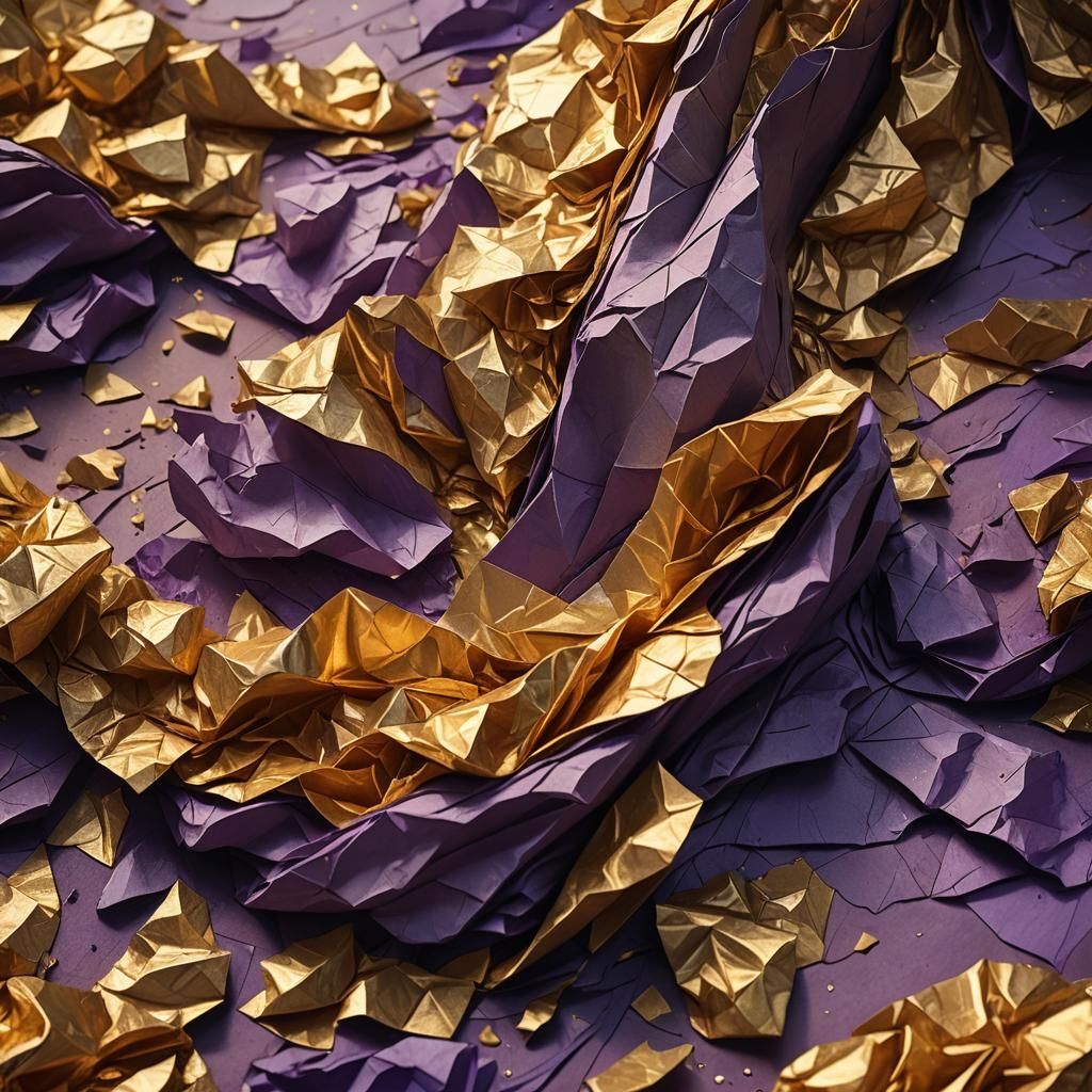 Crumpled Paper in Hand: Fantasy Concept Art