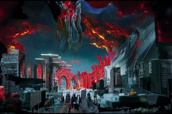 Eldritch Greco-Roman Gates to Hell: Artstation Fantasy