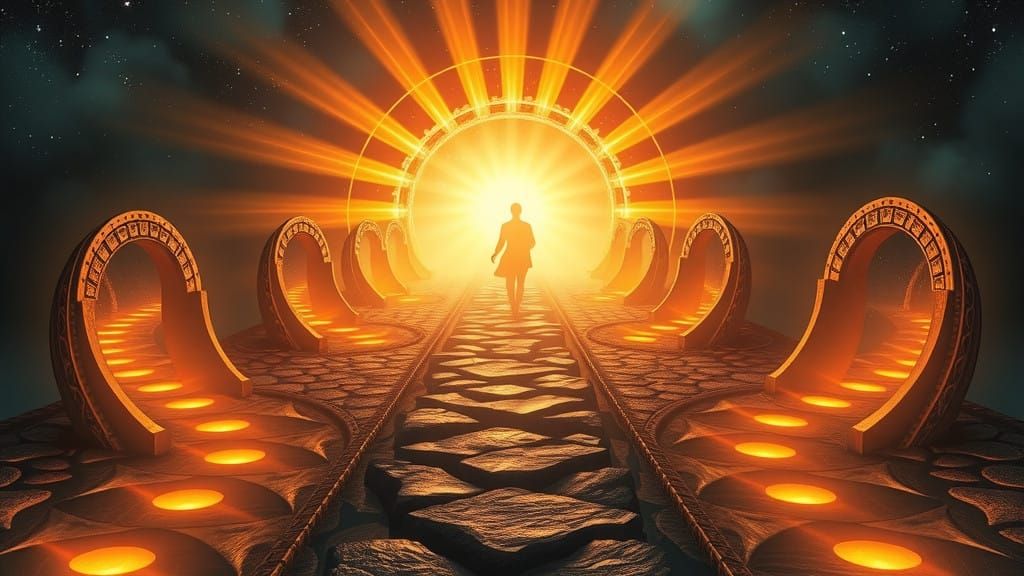 Symbolic Invitation to Inner Discovery Through Radiant Porta...