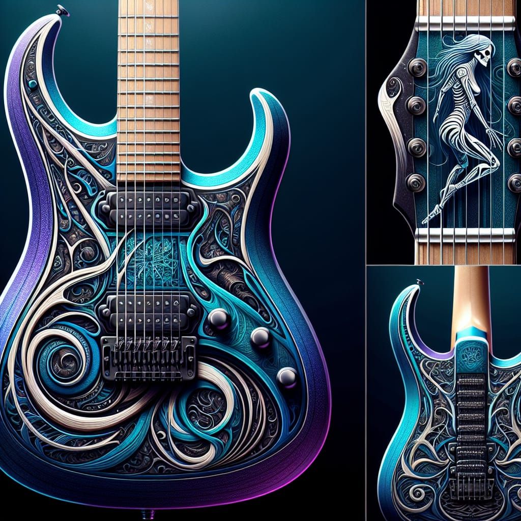 Design an imaginary guitar inspired by the craftsmanship of ...