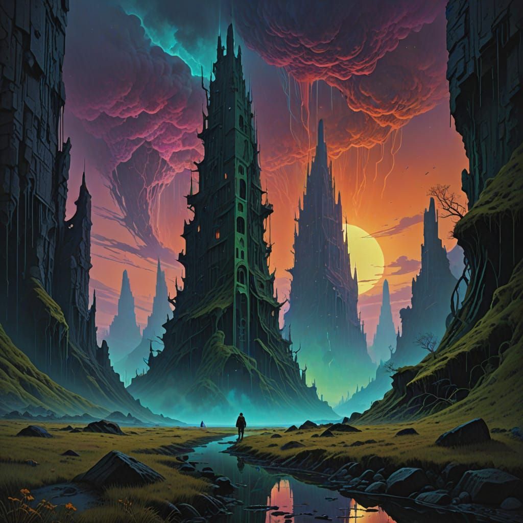 Mystical Aurora Borealis Dances in Cosmic Night