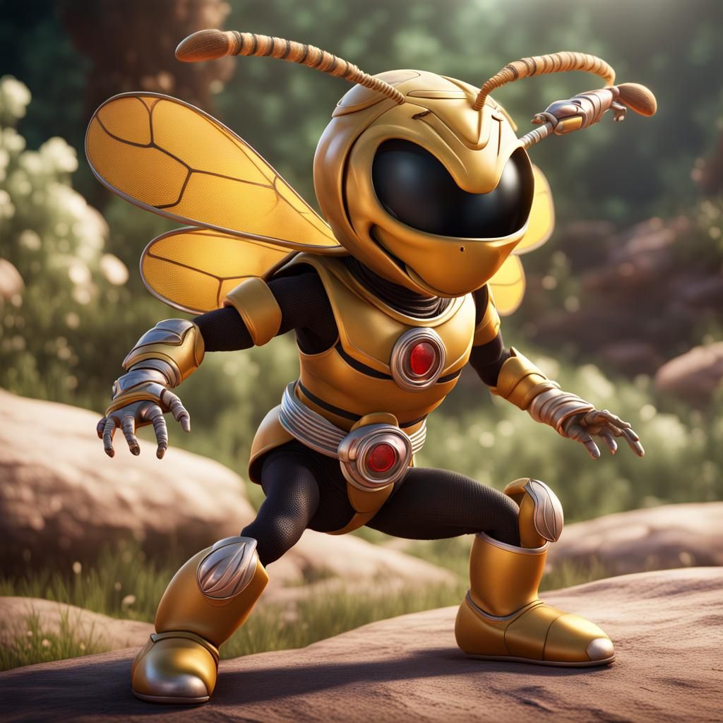 Maya the Bee as a Power Ranger