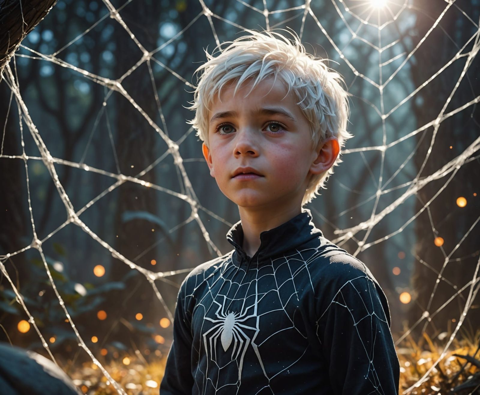 Spiderboy Concept Art in Magic-Core Style