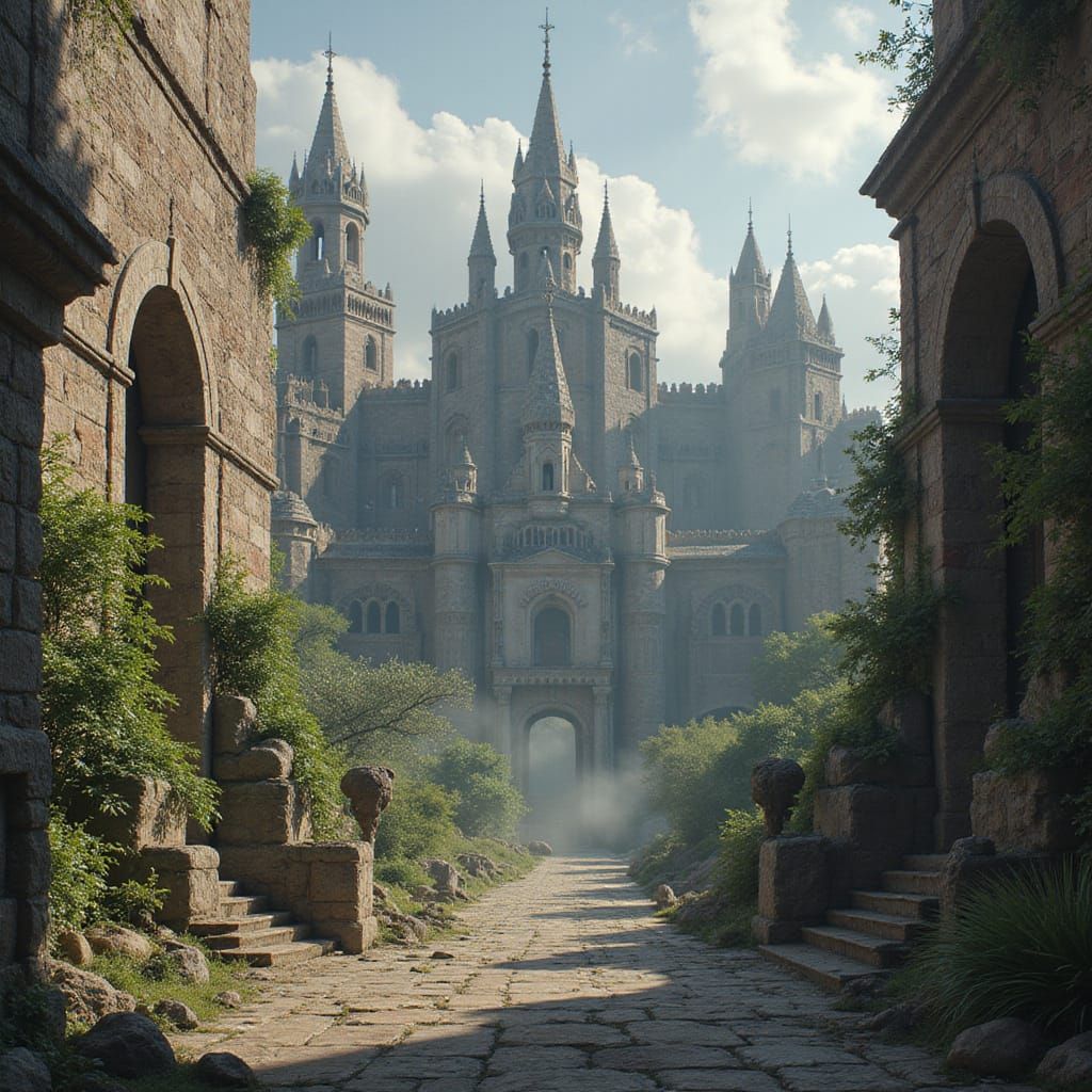 Mysterious Ancient City of Qaryä: Digital Art