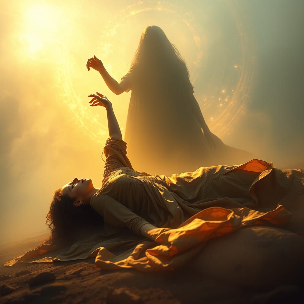 Ethereal Ascension in Vibrant Hues