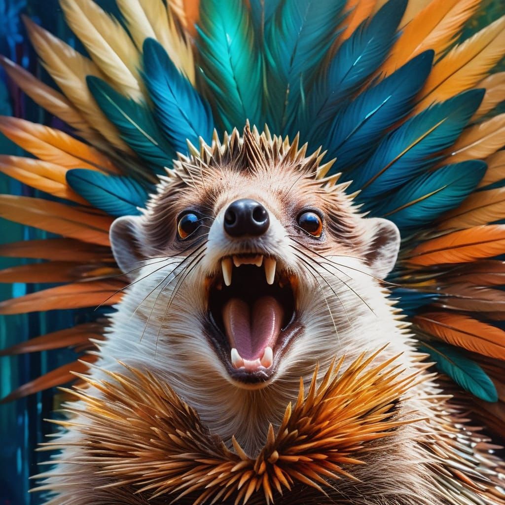 Hedgehog's Defense: A Mirrored Peacock Tail