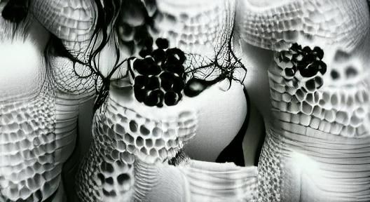 Ethereal Black and White Vespertine Scene