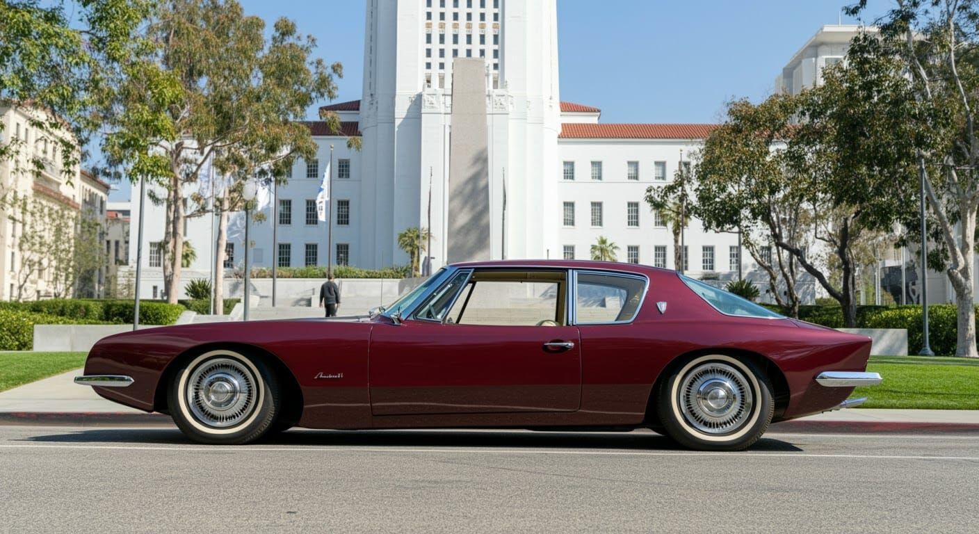 Burgundy 1964 Studebaker Avanti Radiates Hollywood Glamour