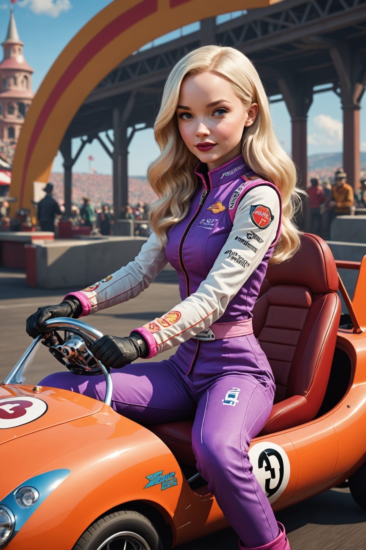 Dove Cameron as Penelope Pitstop in Wacky Races