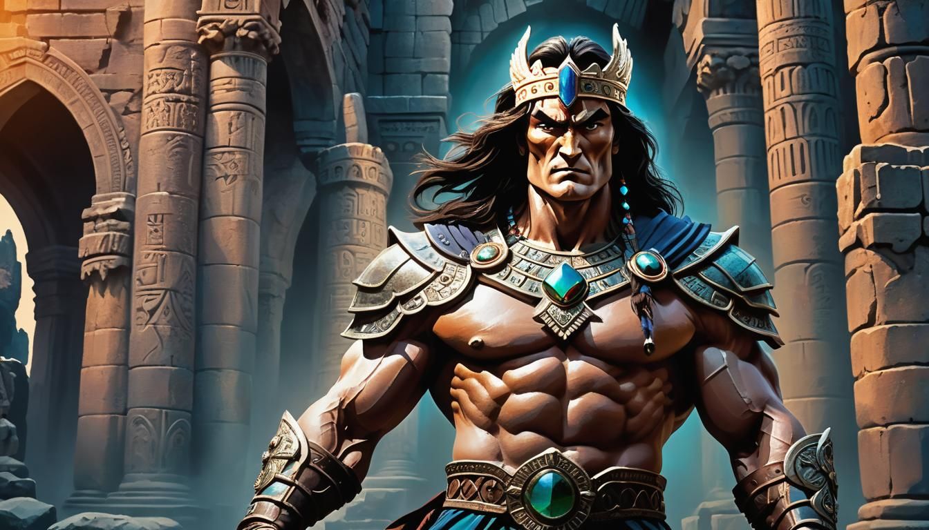 Conan the Warrior: A Heroic Saga in Digital Art