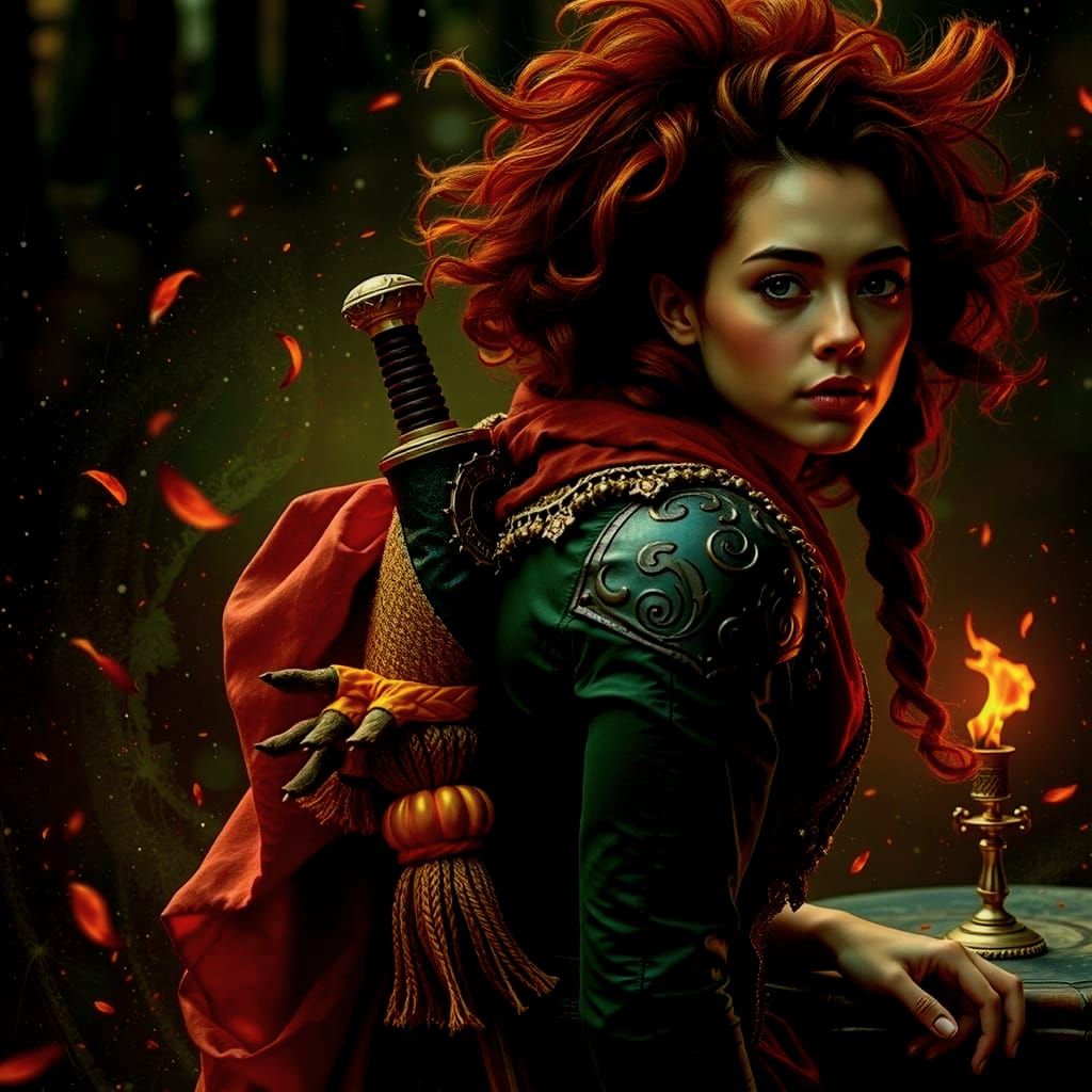 Abstract Twisting Forms in Shades of Red