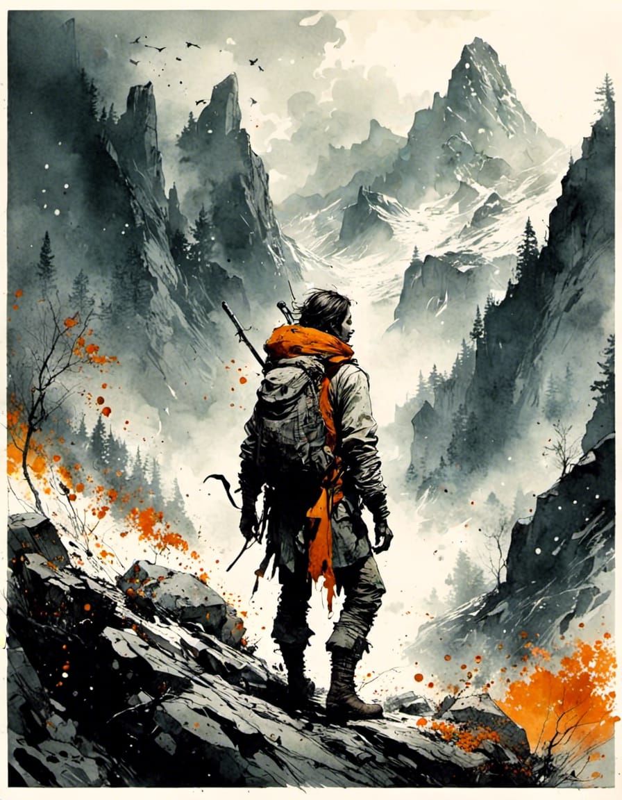 Exciting Adventurous Portrait in Comic Book Style