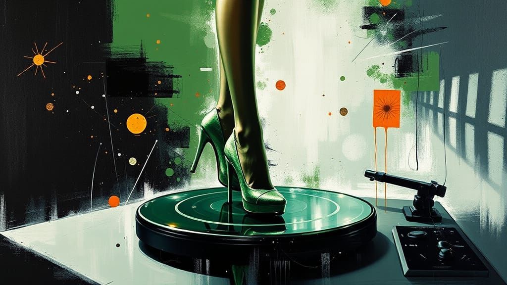 Emerald groove in motion: She is the needle, I am the echo ...