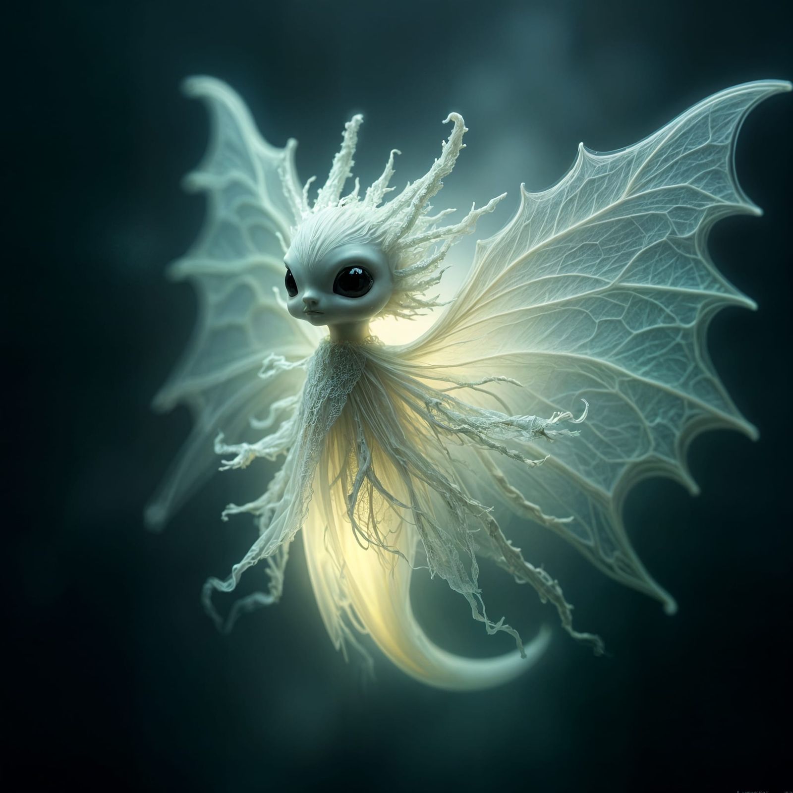 Ethereal Glowing Creature in Fantasy Art Style