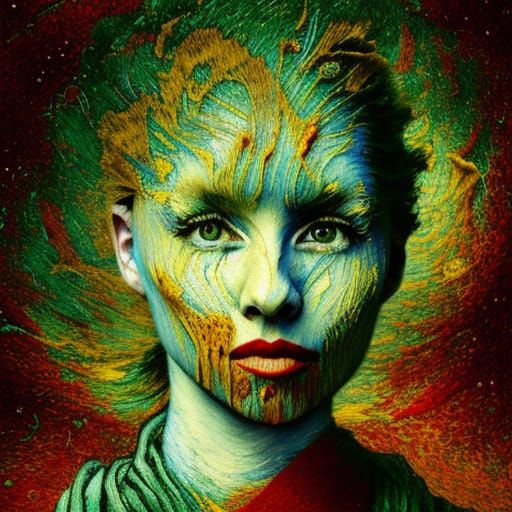 Dreamlike Scene in a Cyberpunk Aesthetic