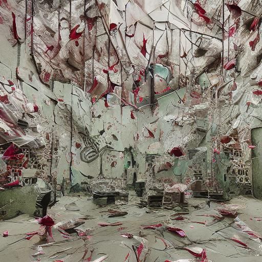 Anthropomorphic Potato's Silent Scream, Maximalist Digital A...