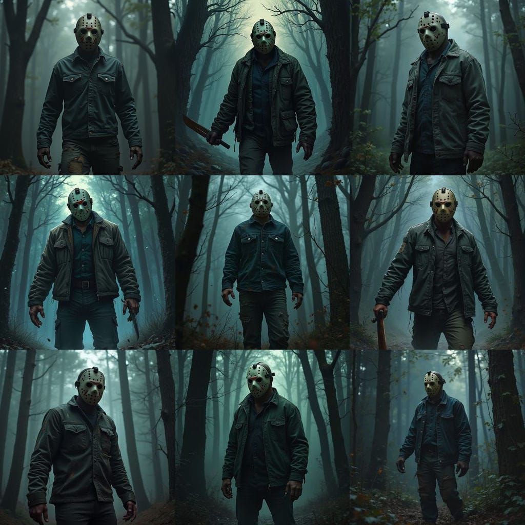 Jason Voorhees Lurking: A Friday the 13th Scene