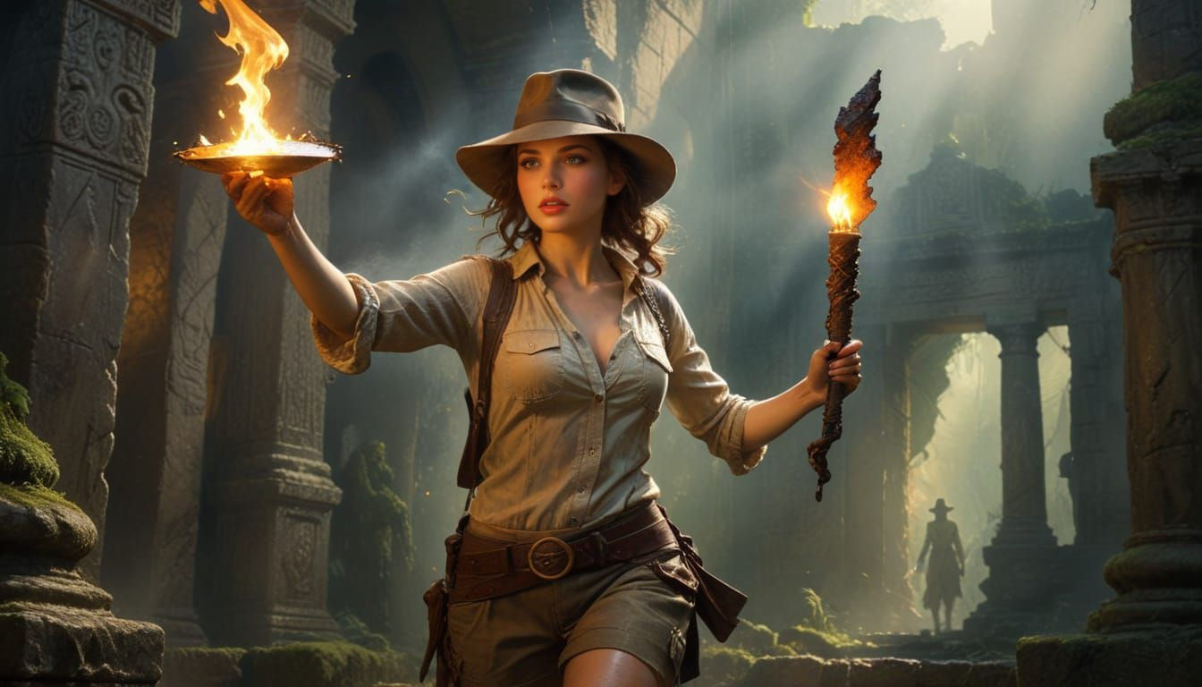 Indiana Jones Style Adventure in Ancient Temple