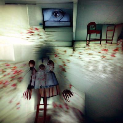 Abstract Psychological Horror Image