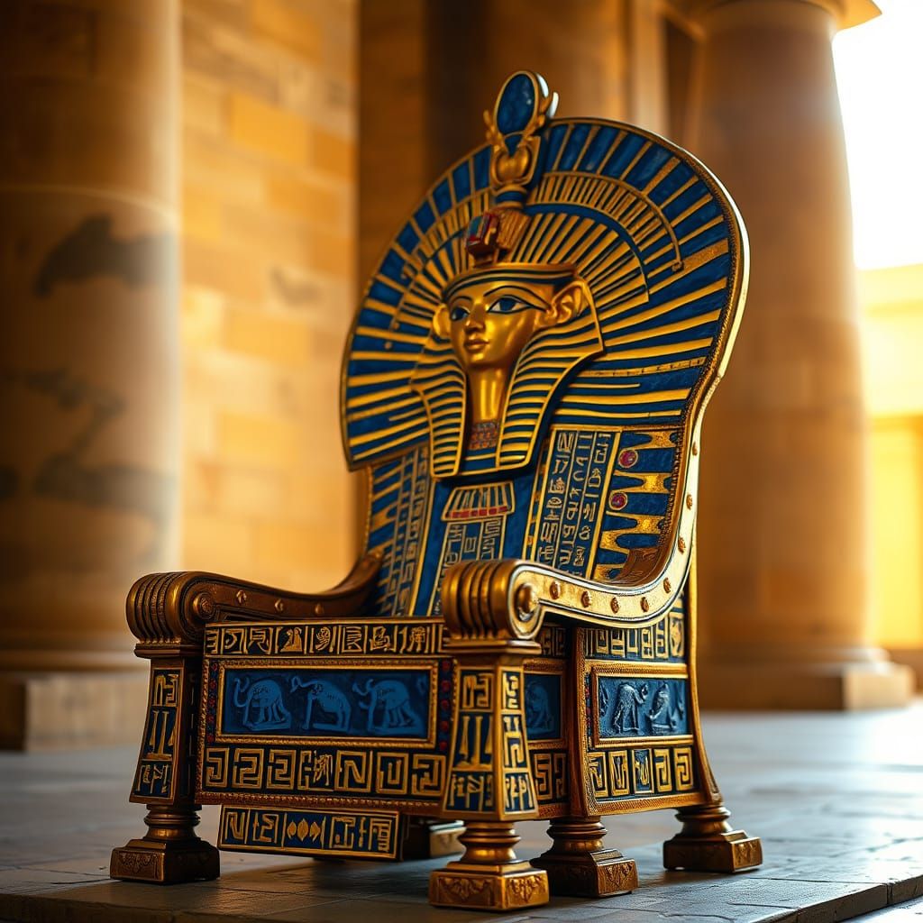 Chair in the style of Tutankhamen