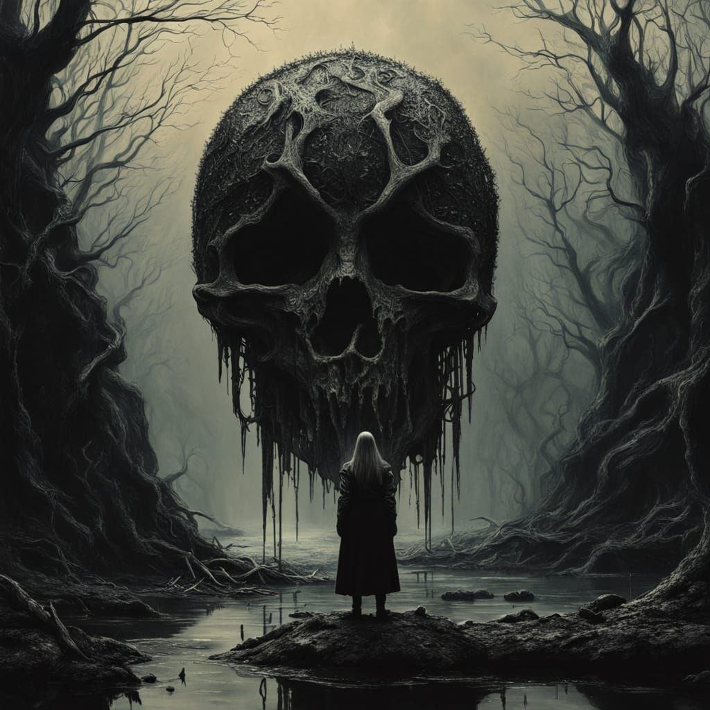 Queen Embraces Rubbish by Sludge River