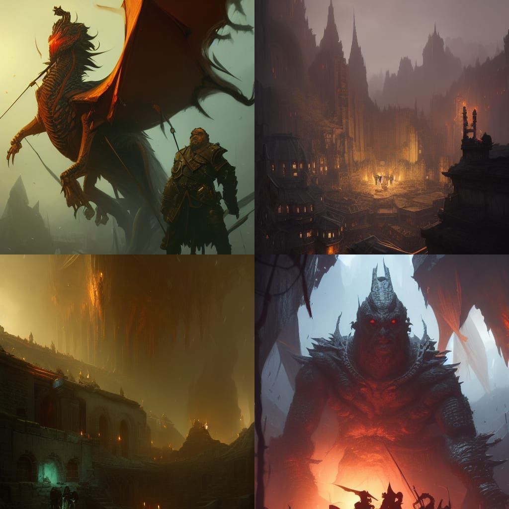 Dark Fantasy Dungeons and Dragons Concept Art
