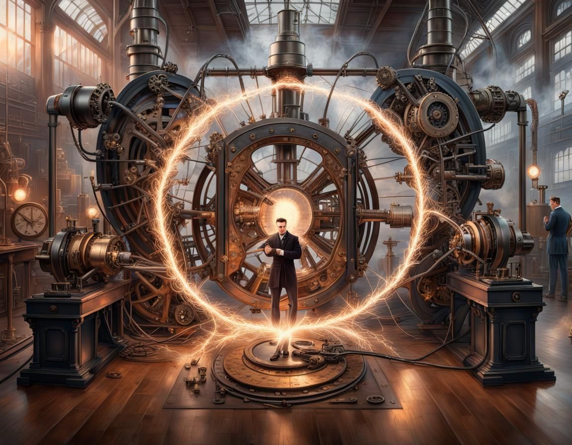 Nikola Tesla's Steampunk High Voltage Inventions