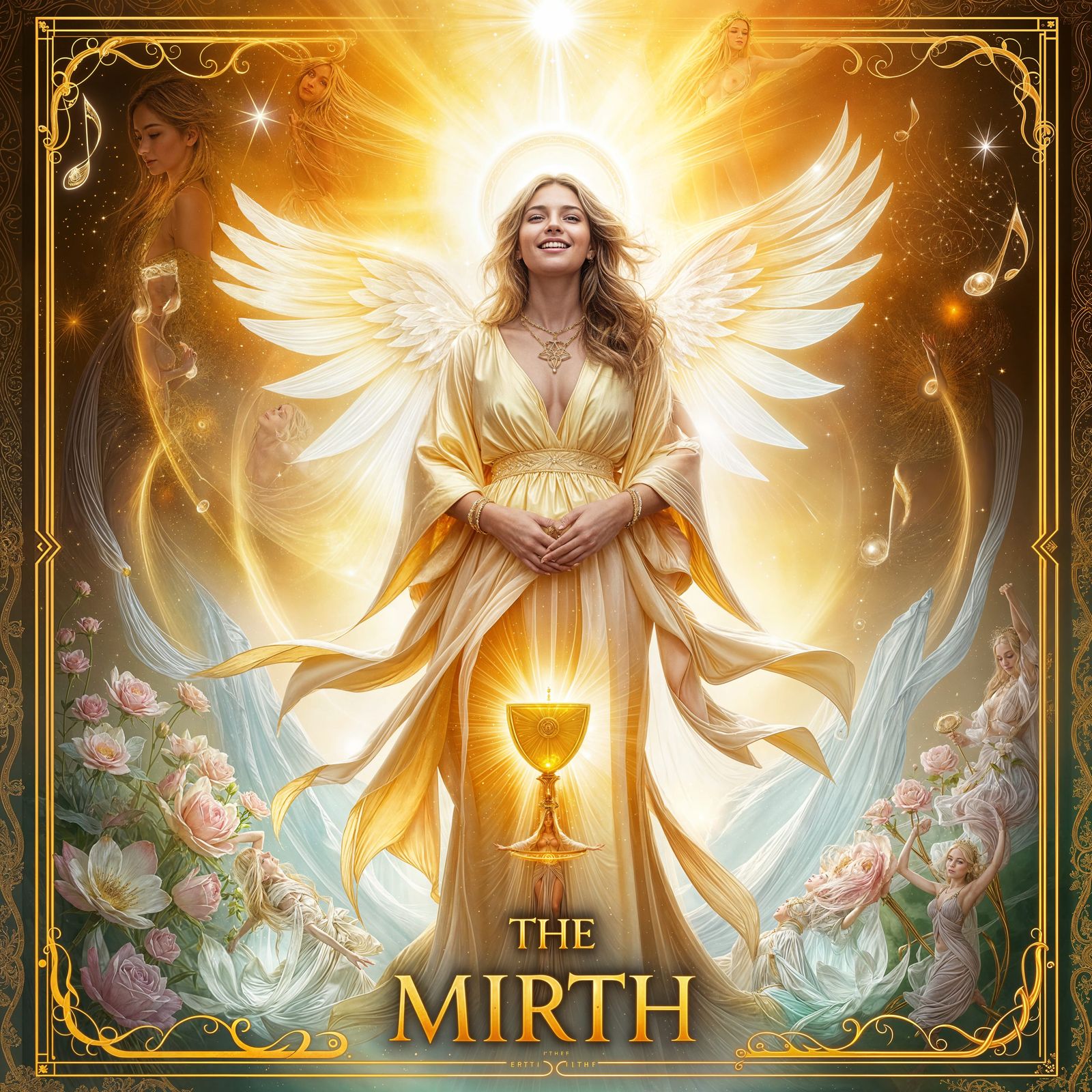 The Mirth Tarot Card Radiant Divine Fantasy Art