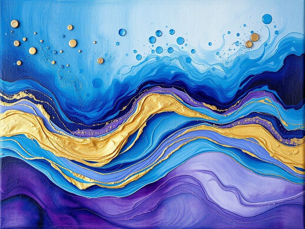 Enchanted Ocean Fairy in Vibrant Impasto Acrylic