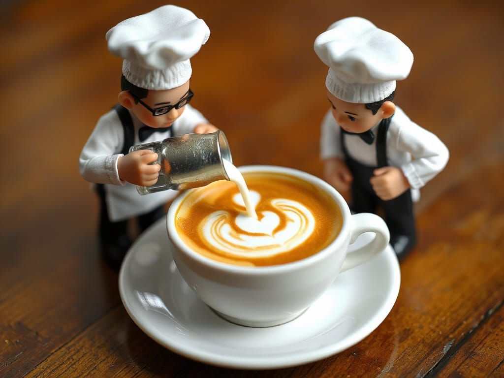Mini Baristas Create Latte Art in Fantasy World