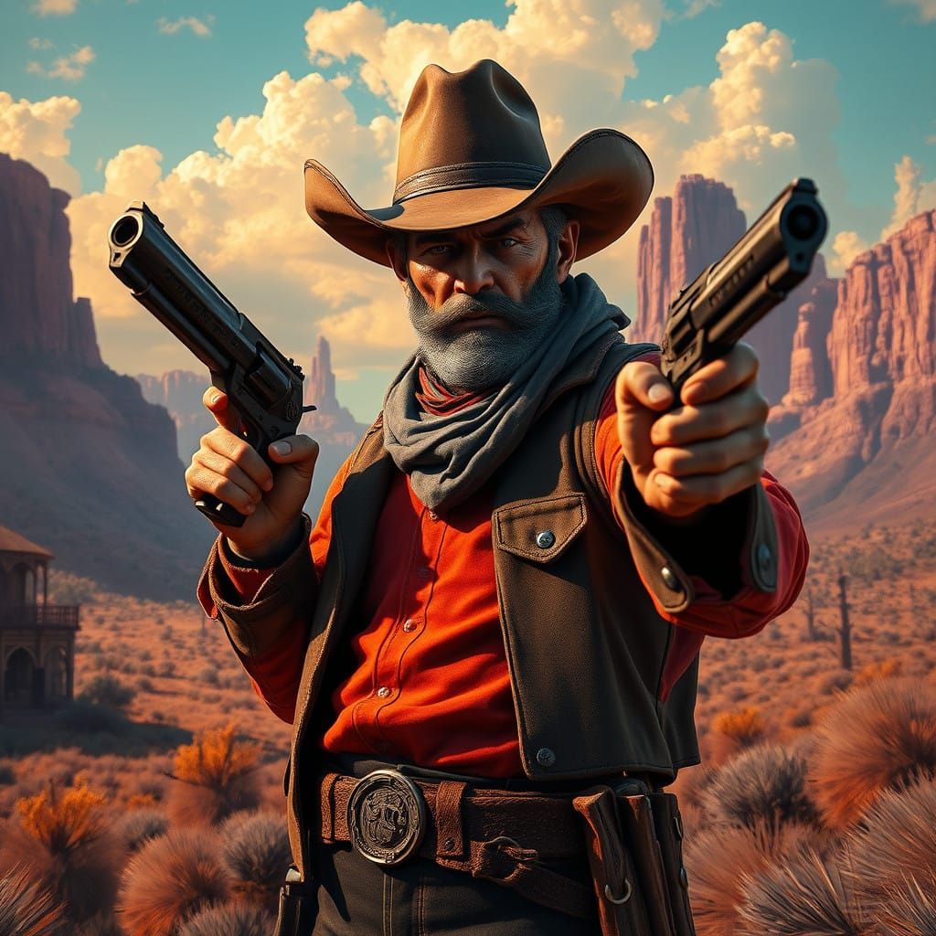 Heroic Cowboy Embarks on a Fantastical Quest in the Mystic A...