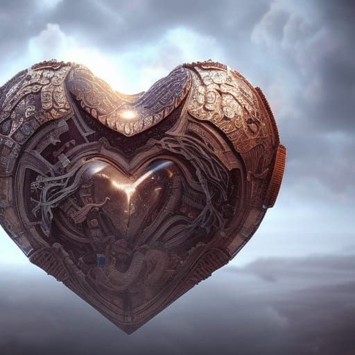 Heart Grenade: Epic Cinematic Digital Painting
