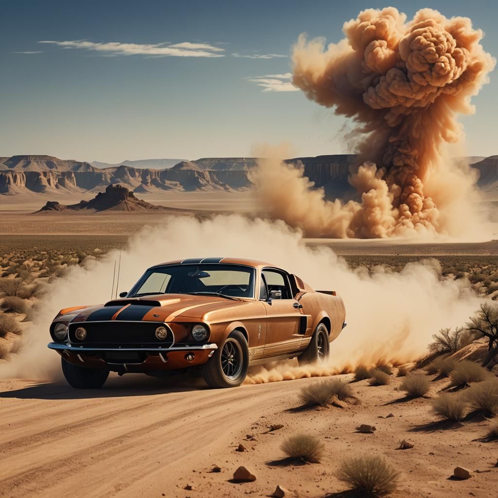 1967 Shelby GT500 Desert Race: Digital Concept Art