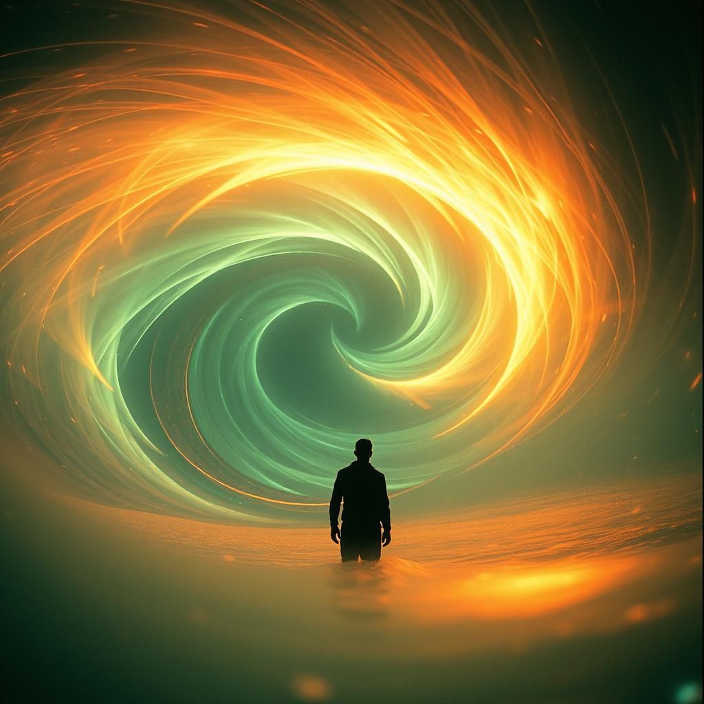 Bioluminescent Energy Vortex in Cinematic Style