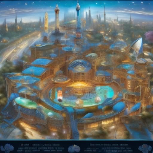 Fantastic Cruise Train Atop Hogwarts: AI Generated Image