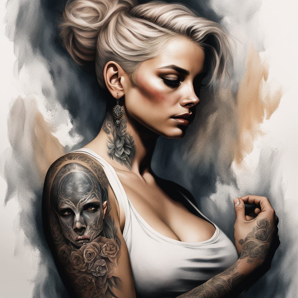 Paunchy Pig Tattoo Artist at Work