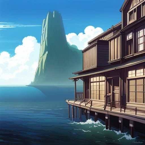 Phantom in Studio Ghibli Anime Style