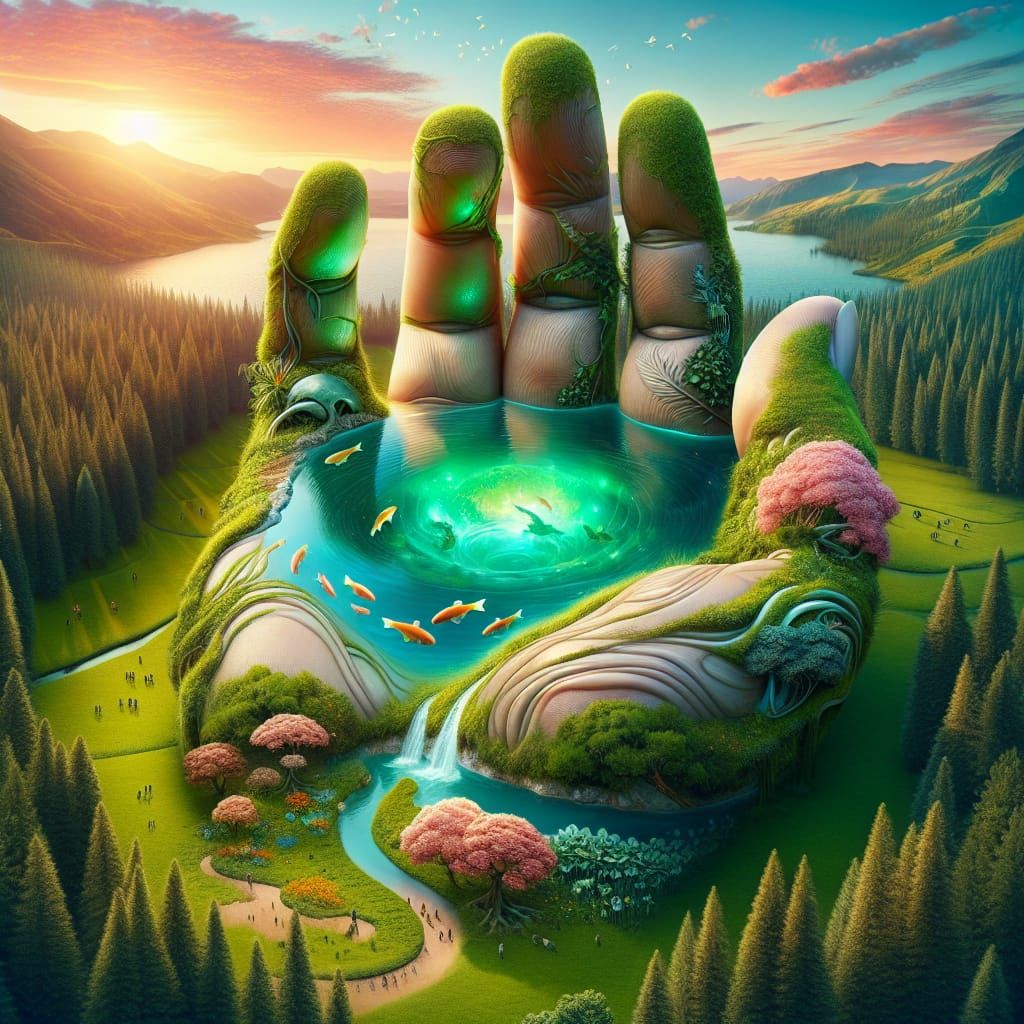 Earth hand