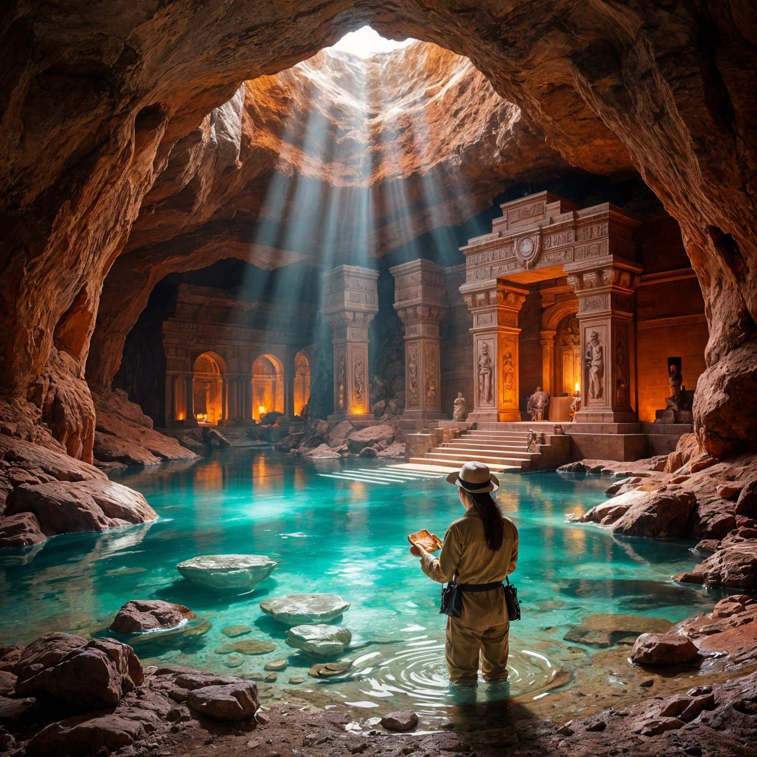 Archaeologist Discovers Ancient Temple in Crystal Cave