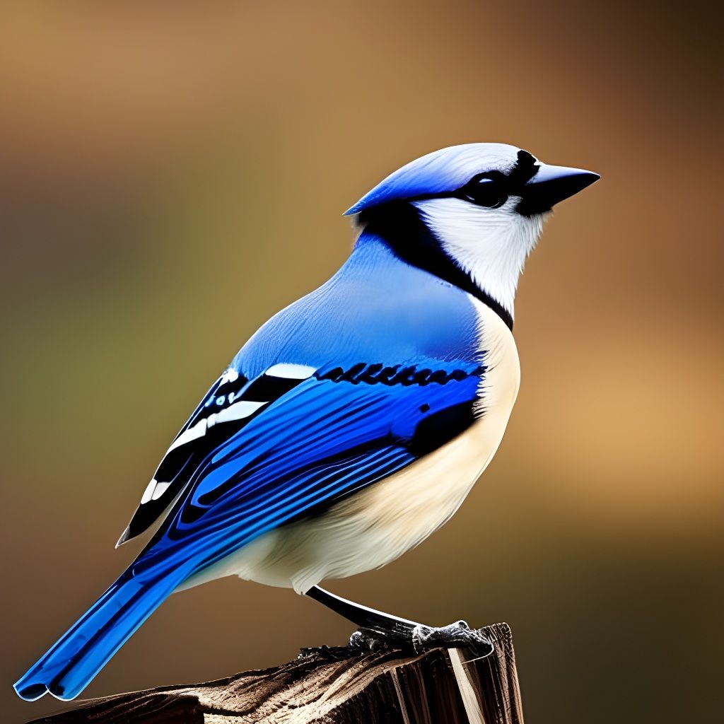 Blue Jay in Classical Medieval Style