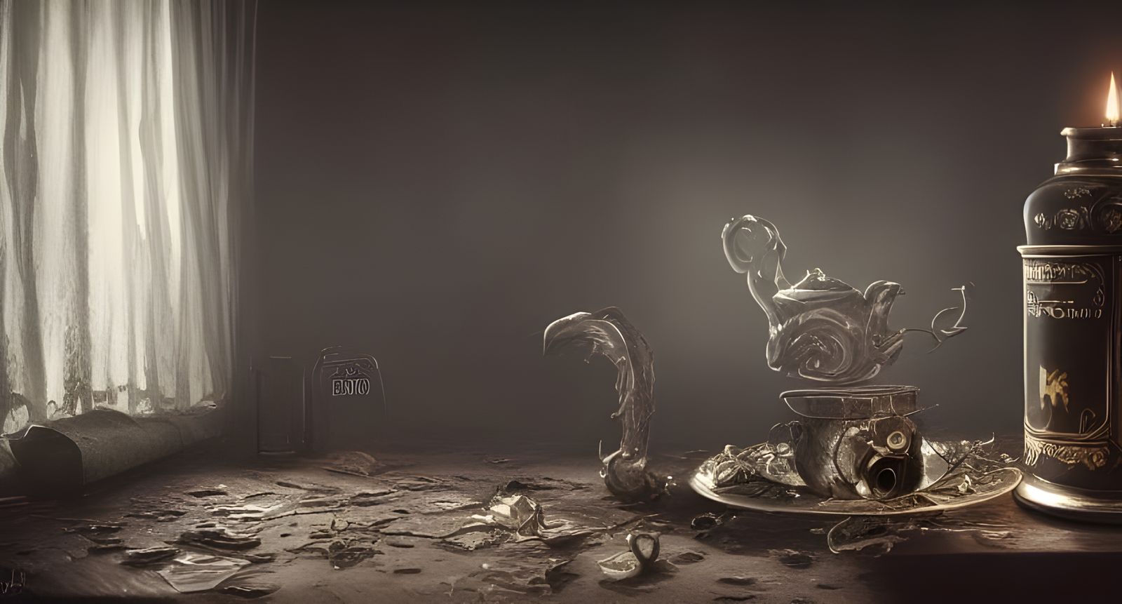 Dark Magical Potion in Hyper-Realistic Style