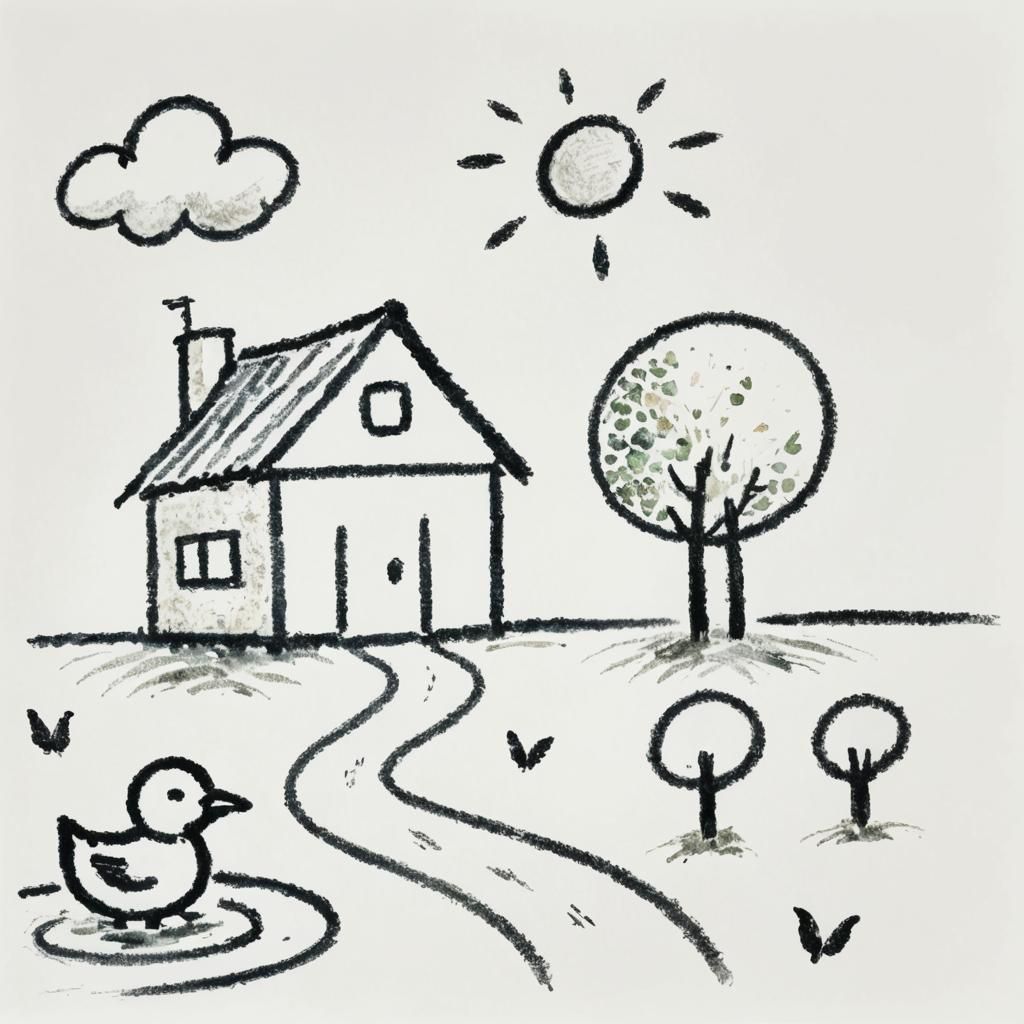 Impressionist Watercolor: Woman in Summer Meadow